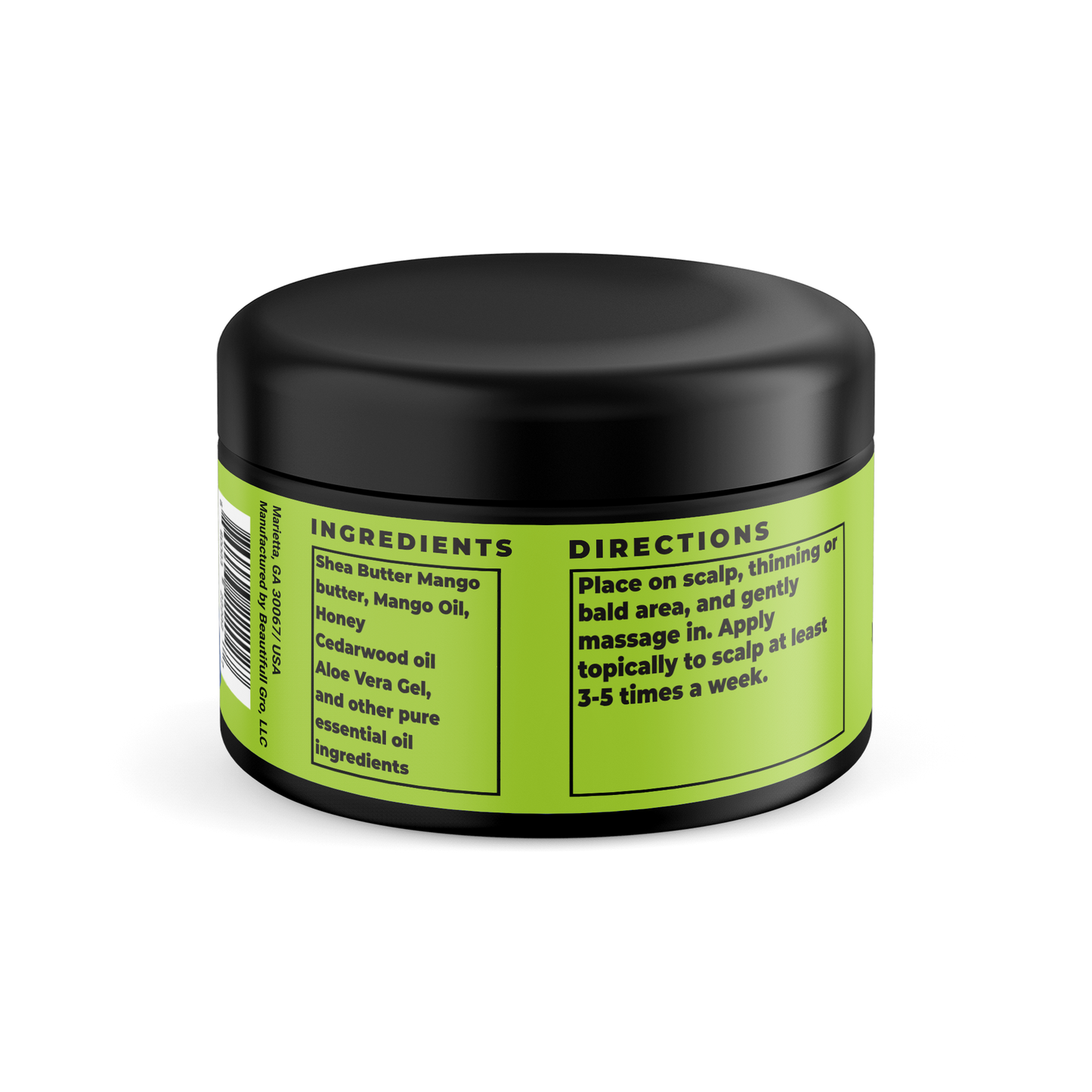 Moisturizing Hair Growth Creme for Hair Loss & Scalp Health – 2 oz