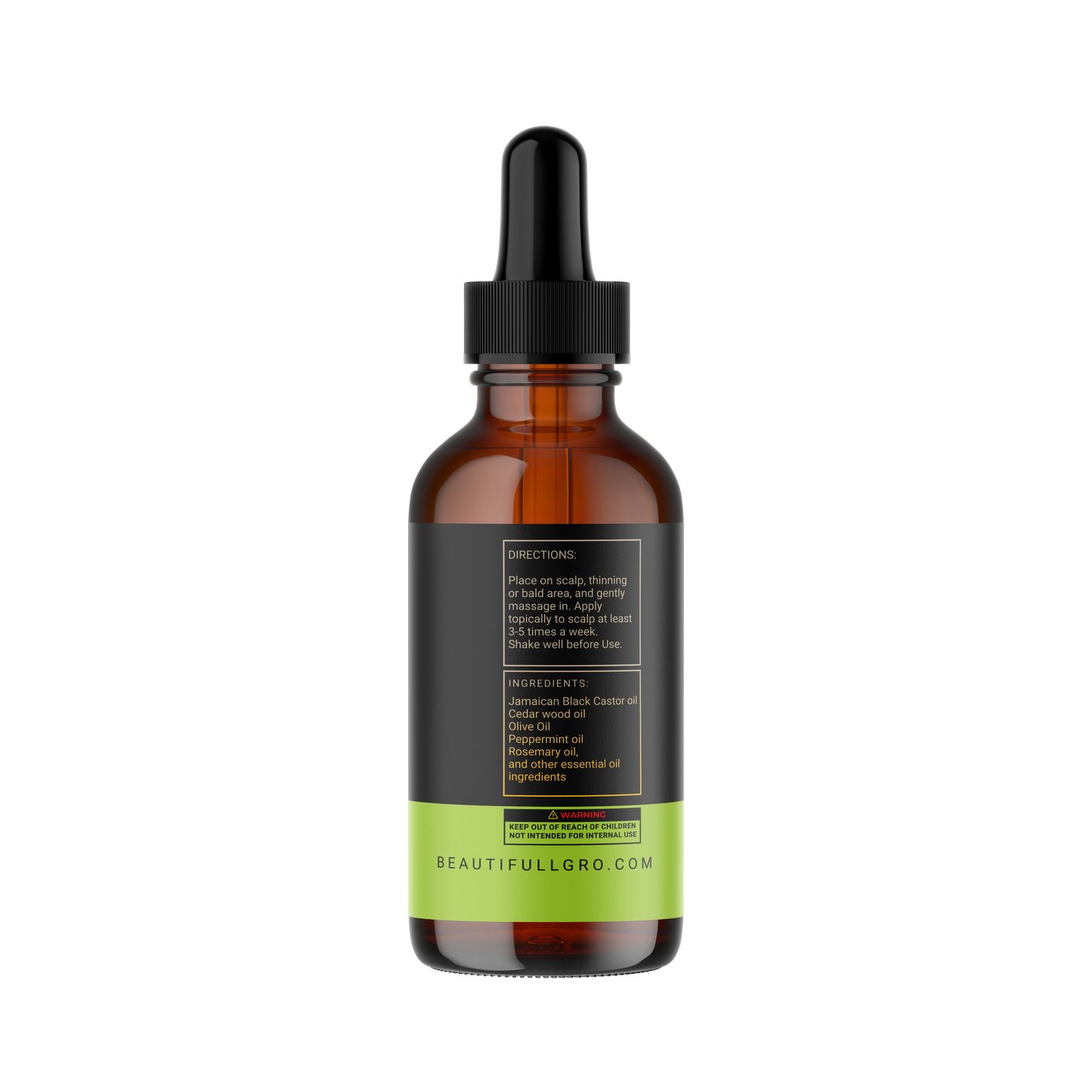 Hair Growth Oil for Hair Loss, Alopecia & Scalp Health – 2 oz