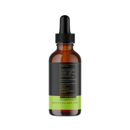 Hair Growth Oil for Hair Loss, Alopecia & Scalp Health – 2 oz