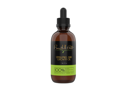 Beautifull Gro Stimulating Hair Growth Oil for Black women, promotes scalp health, hair growth, and thickness for 4C, 3C, natural, coily, curly, kinky, and dry hair.