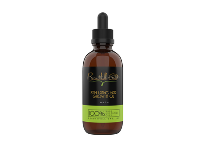 Beautifull Gro Stimulating Hair Growth Oil for Black women, promotes scalp health, hair growth, and thickness for 4C, 3C, natural, coily, curly, kinky, and dry hair.