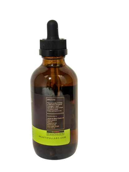 Hair Growth Oil for Hair Loss, Alopecia & Scalp Health – 4 oz