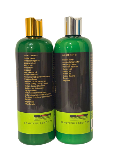 Scalp Health Shampoo & Conditioner Bundle for Hair Loss